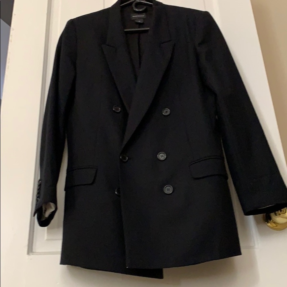 Club Monaco Double-Breasted Wool Blazer